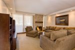 Example Photos - Living Room, Fireplace, TV, Balcony